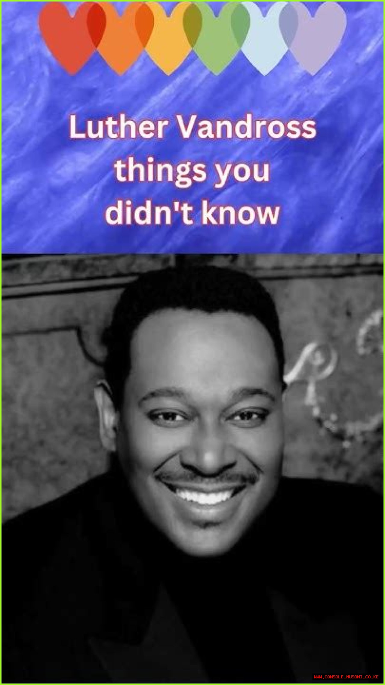 Discovering The Soulful Magic Of Luther Vandross At Piano